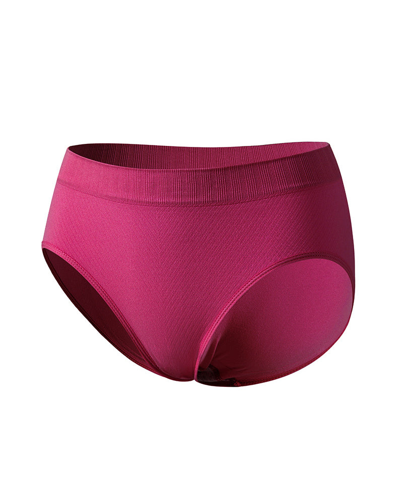 Women’s Solid Hip-Lifting Pure Cotton Slimming Briefs Seamless Low Waist Underwear  - By Qivii