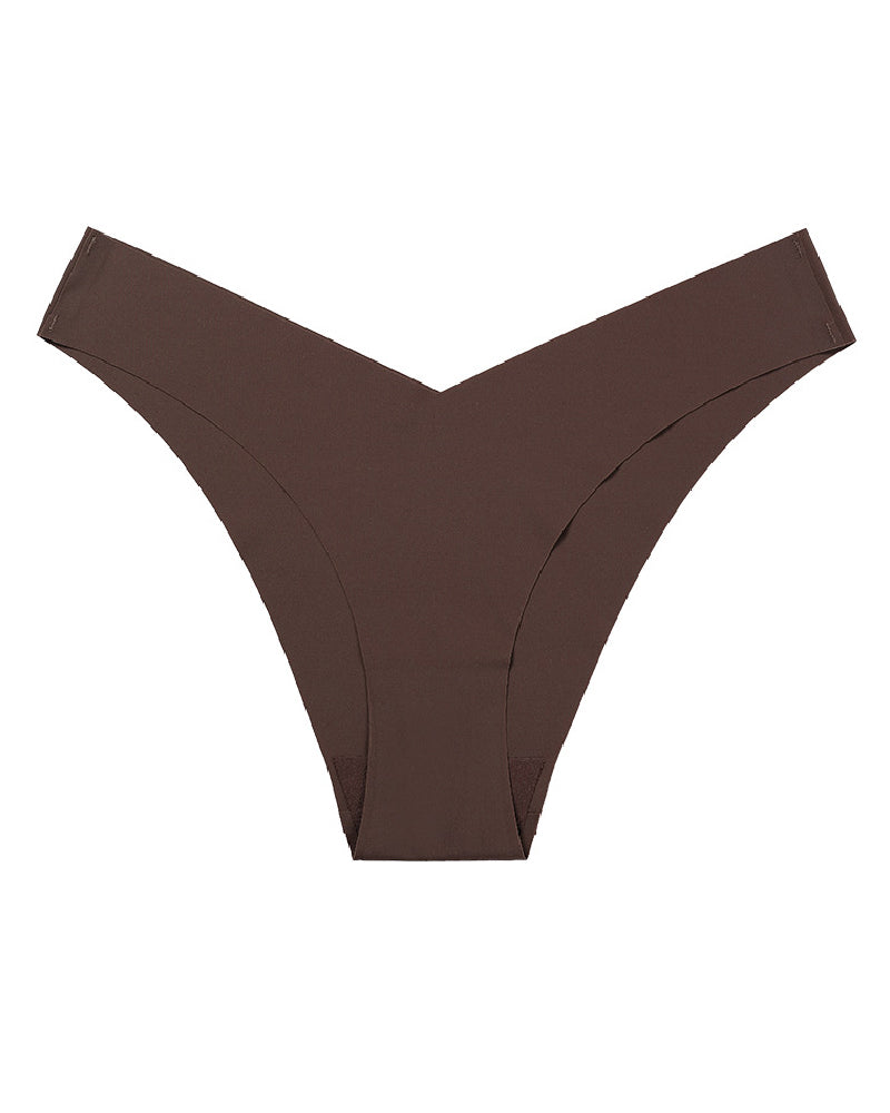 Sexy Ice Silk Low-Rise Panties Seamless Multicolor Briefs Lingerie  - By Qivii