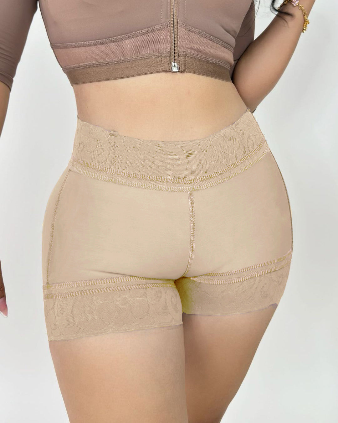 Shapshe® Women's Seamless Lace Butt Lift Tummy Control Shaper Shorts Underwear  - By Qivii