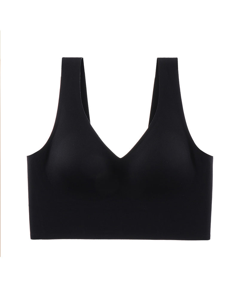 Women's Food Grade-Silicone Deep Cup Seamless Full Coverage Comfort Bras  - By Qivii