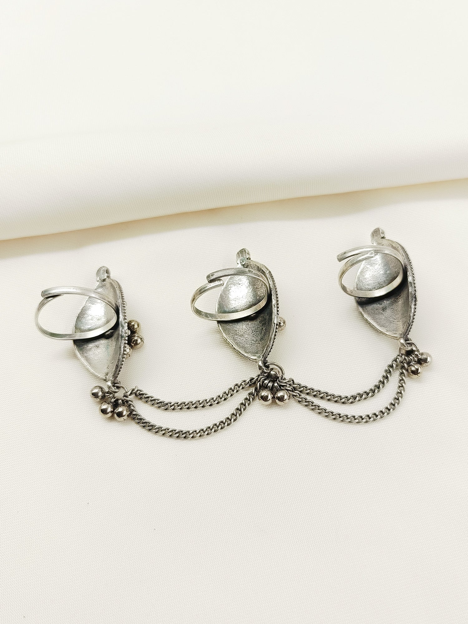 Dharini Plain Oxidized Finger Ring