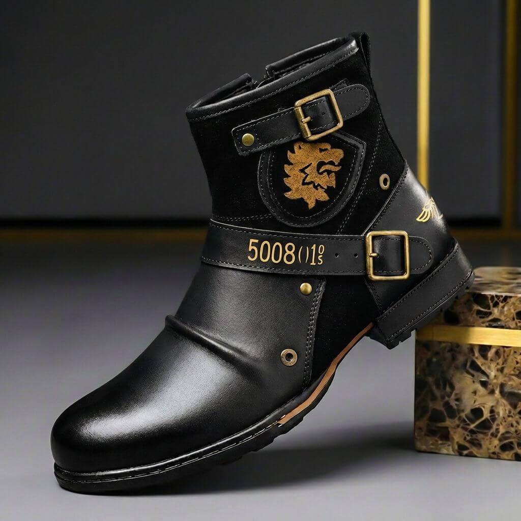 Lionheart Legacy Leather Boots  - By Qivii