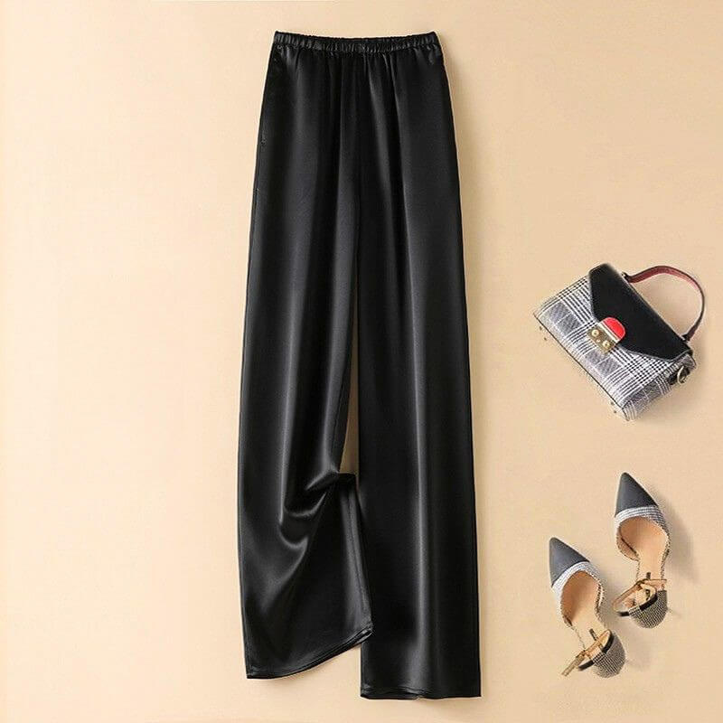Luna Serena Satin Pants  - By Qivii