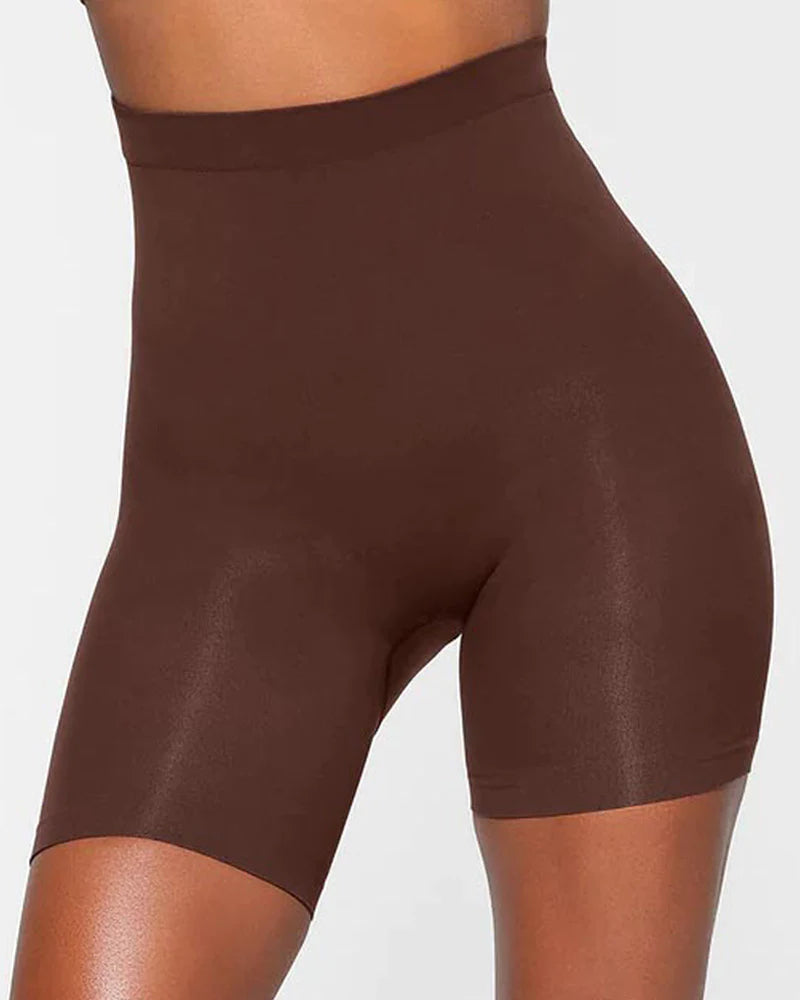 Seamless Slip High Waisted Slimming Tummy Control Shapewear Shorts  - By Qivii