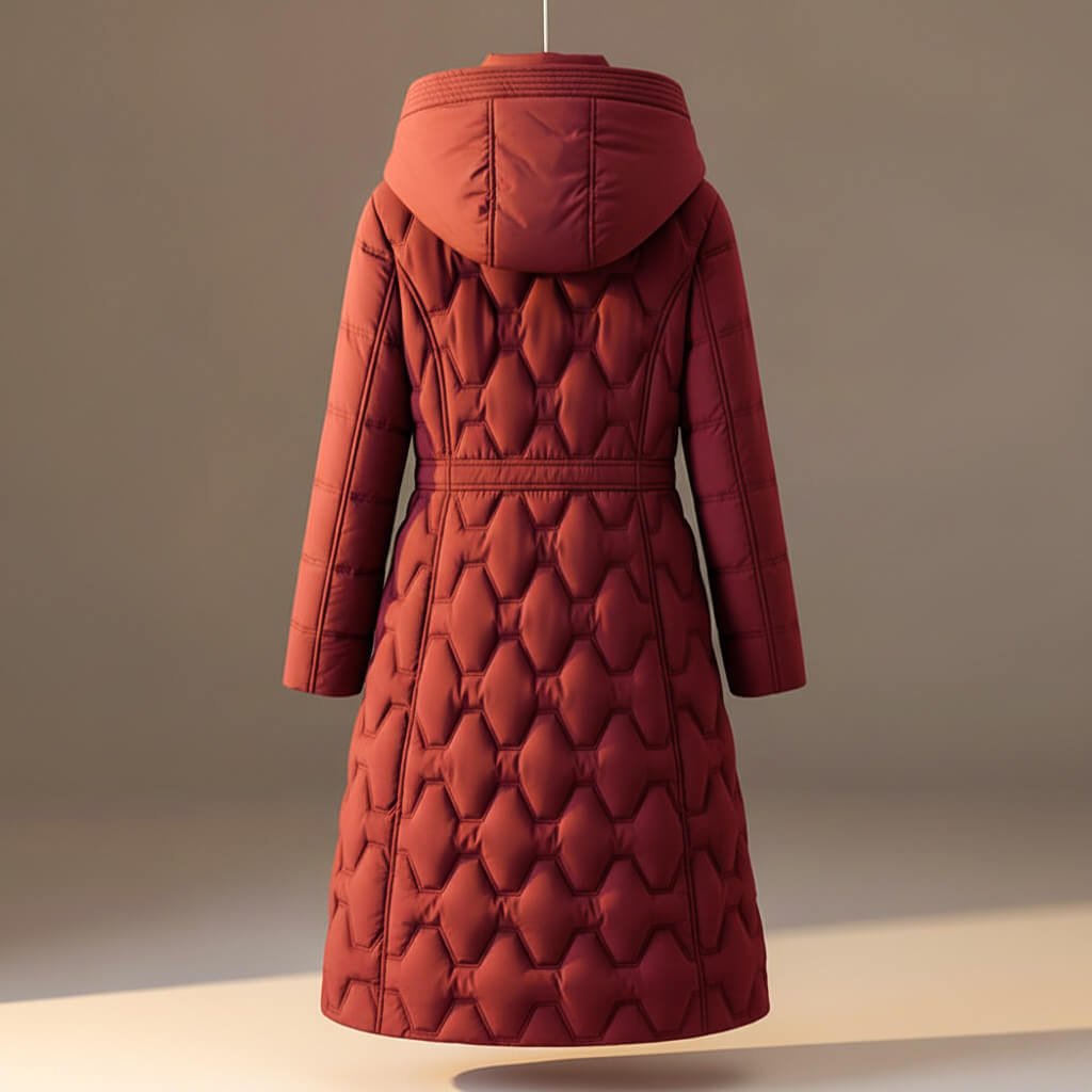 Lauren Quilted Hooded Coat  - By Qivii