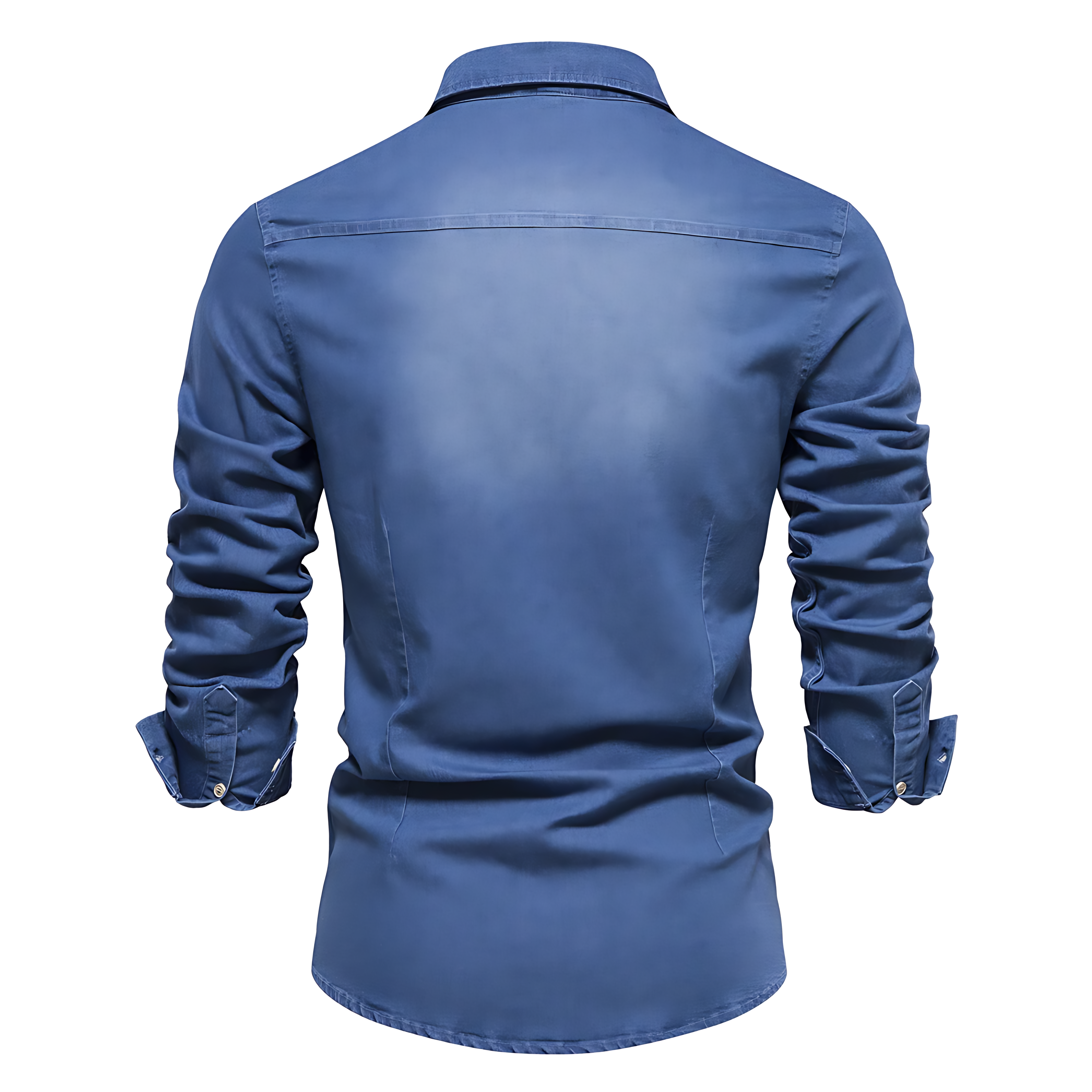 FlexiFit Katoenen Denim Shirt  - By Qivii