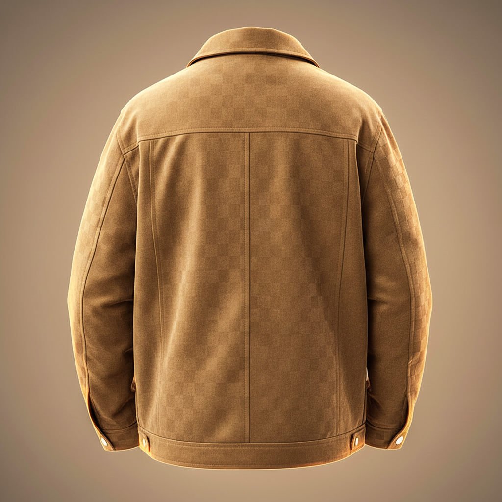 Tucker Checkered Suede Jacket  - By Qivii