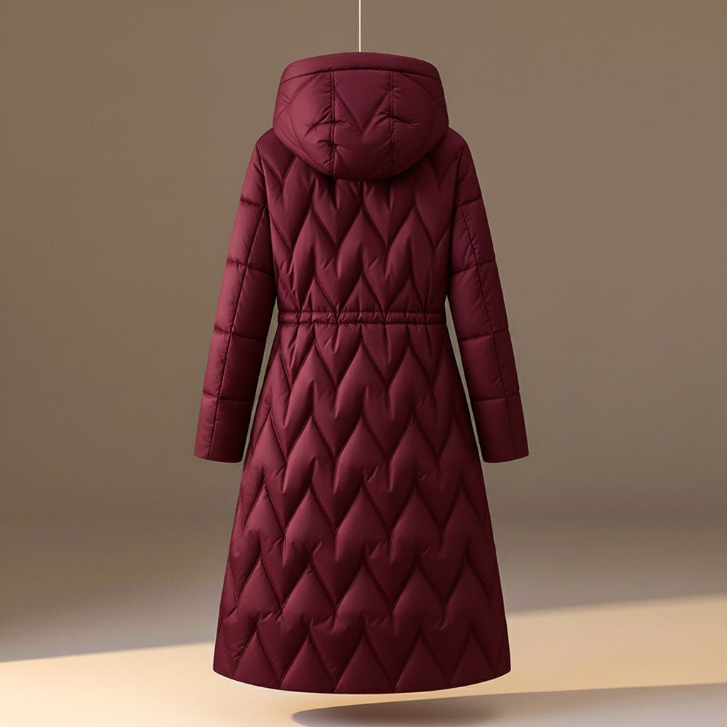 Chloe Quilted Hooded Coat  - By Qivii