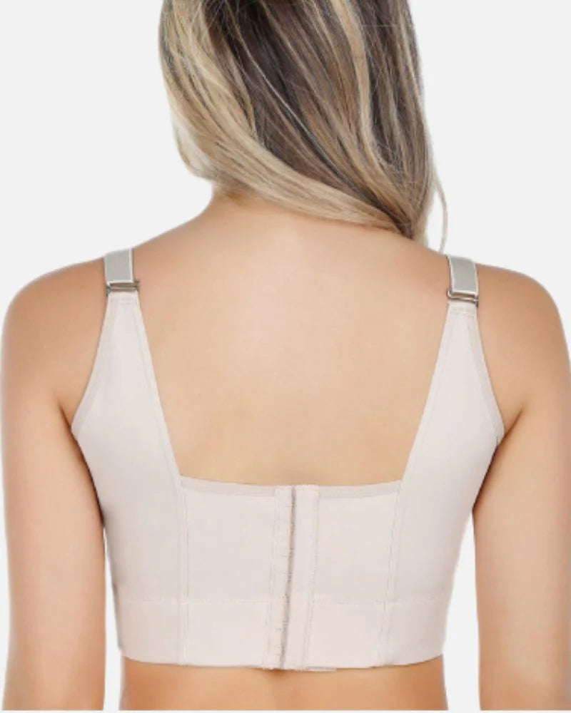 Extra Firm High Compression Full Cup Push Up Bra  - By Qivii