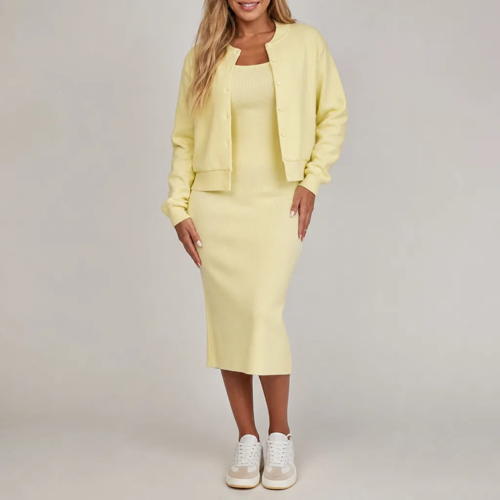 Beatrix | Womens Knit Cardigan Sweater Set