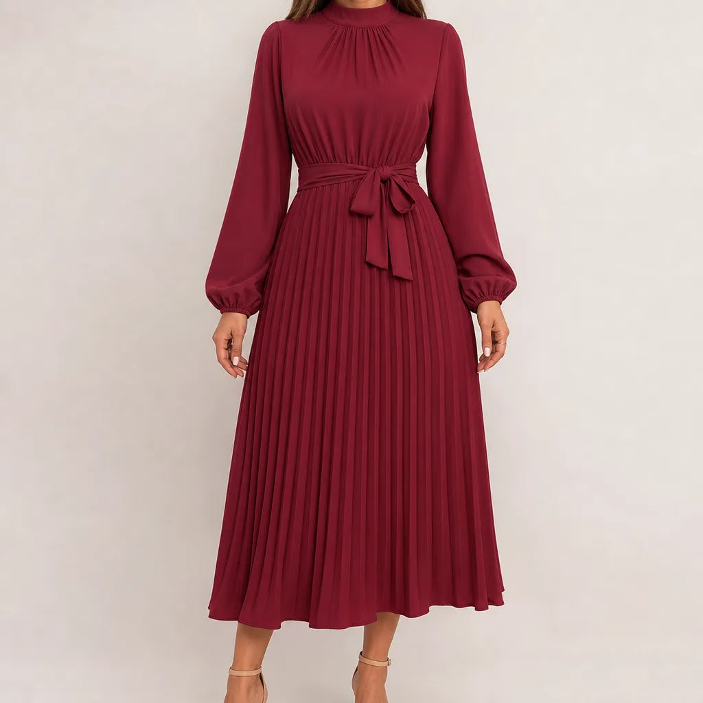 Beatrix | Womens Fall Long Sleeve Wedding Guest Maxi Dress