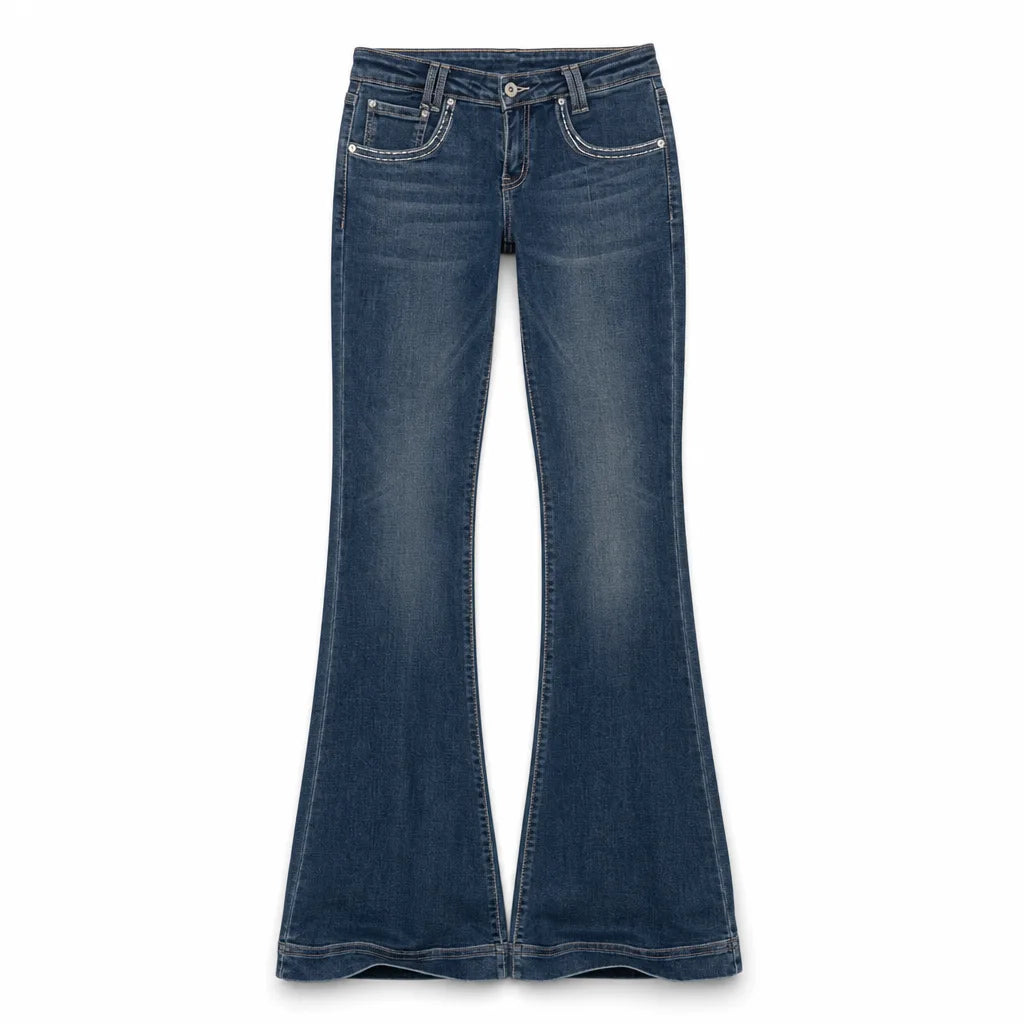 Beau | Womens High Waisted Flare Jeans