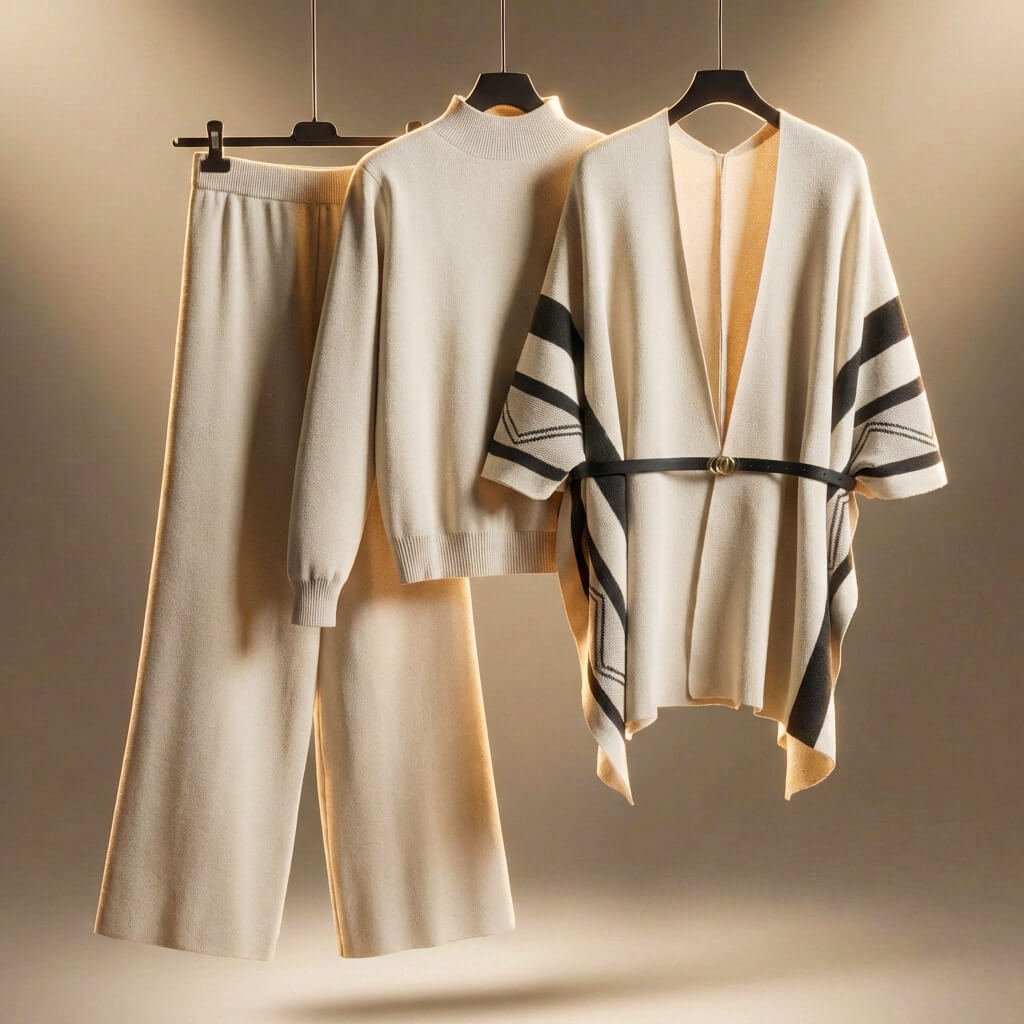 Samantha Prestige Virgin Wool Set  - By Qivii