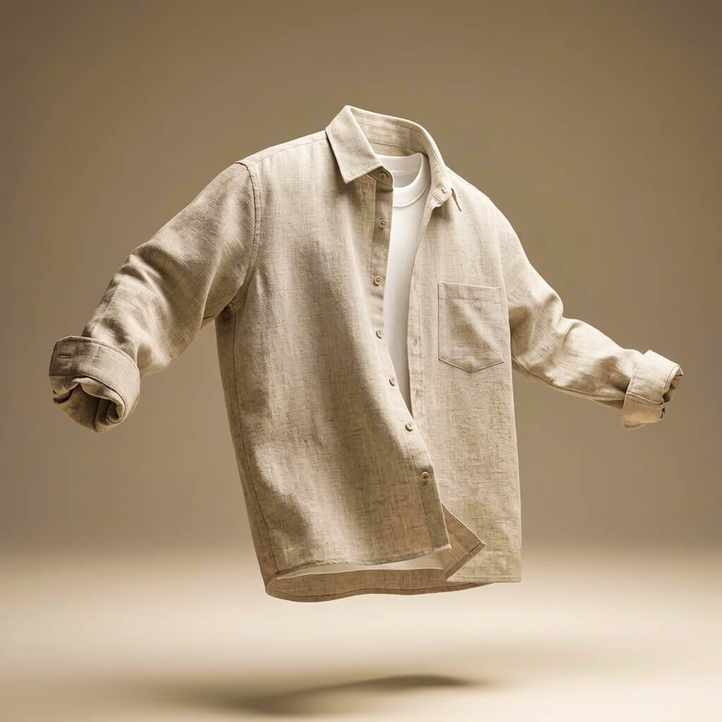Mike Prestige Cotton Linen Shirt  - By Qivii
