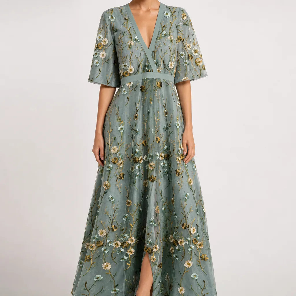 Bianca Floral Wrap Maxi Dress