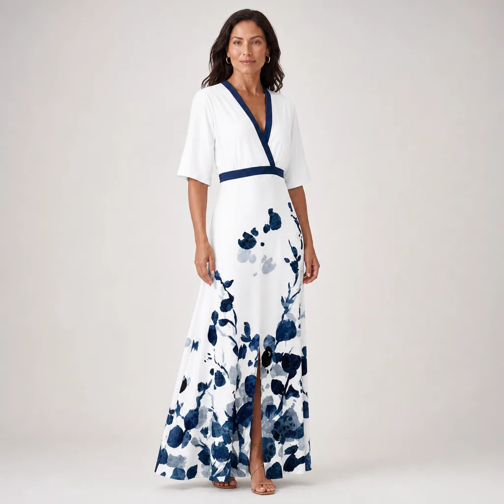 Bianca Floral Wrap Maxi Dress
