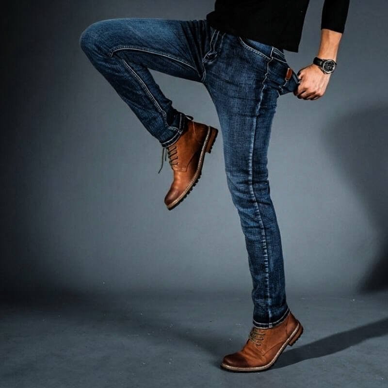 SuperStretch Organic Denim Jeans  - By Qivii