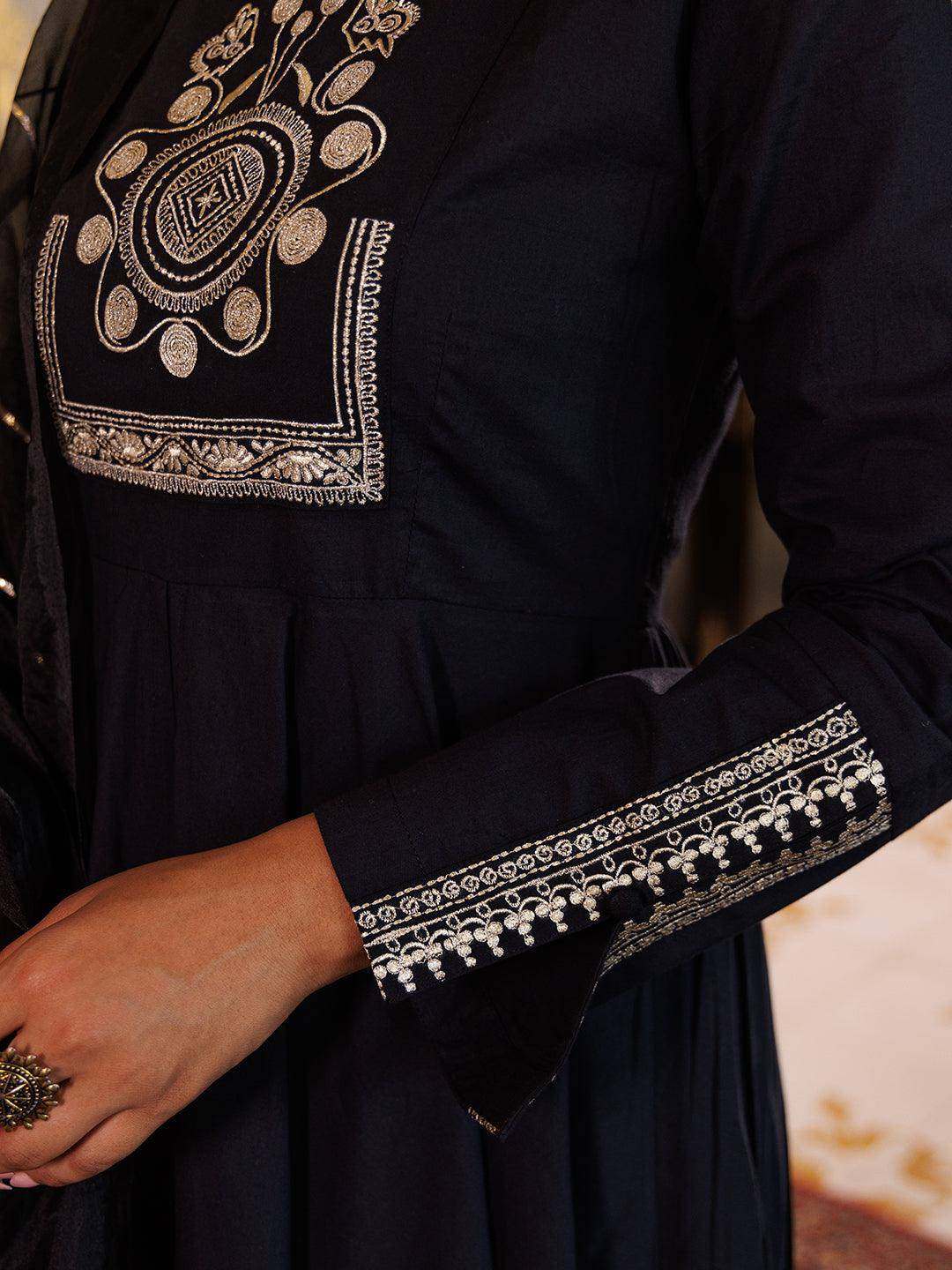 Black Kurta Set - qivii