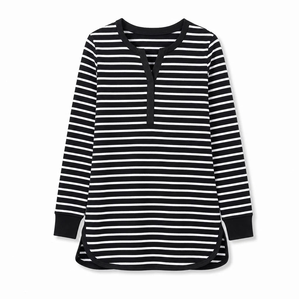 Jacqueline Striped Long-Sleeve Top