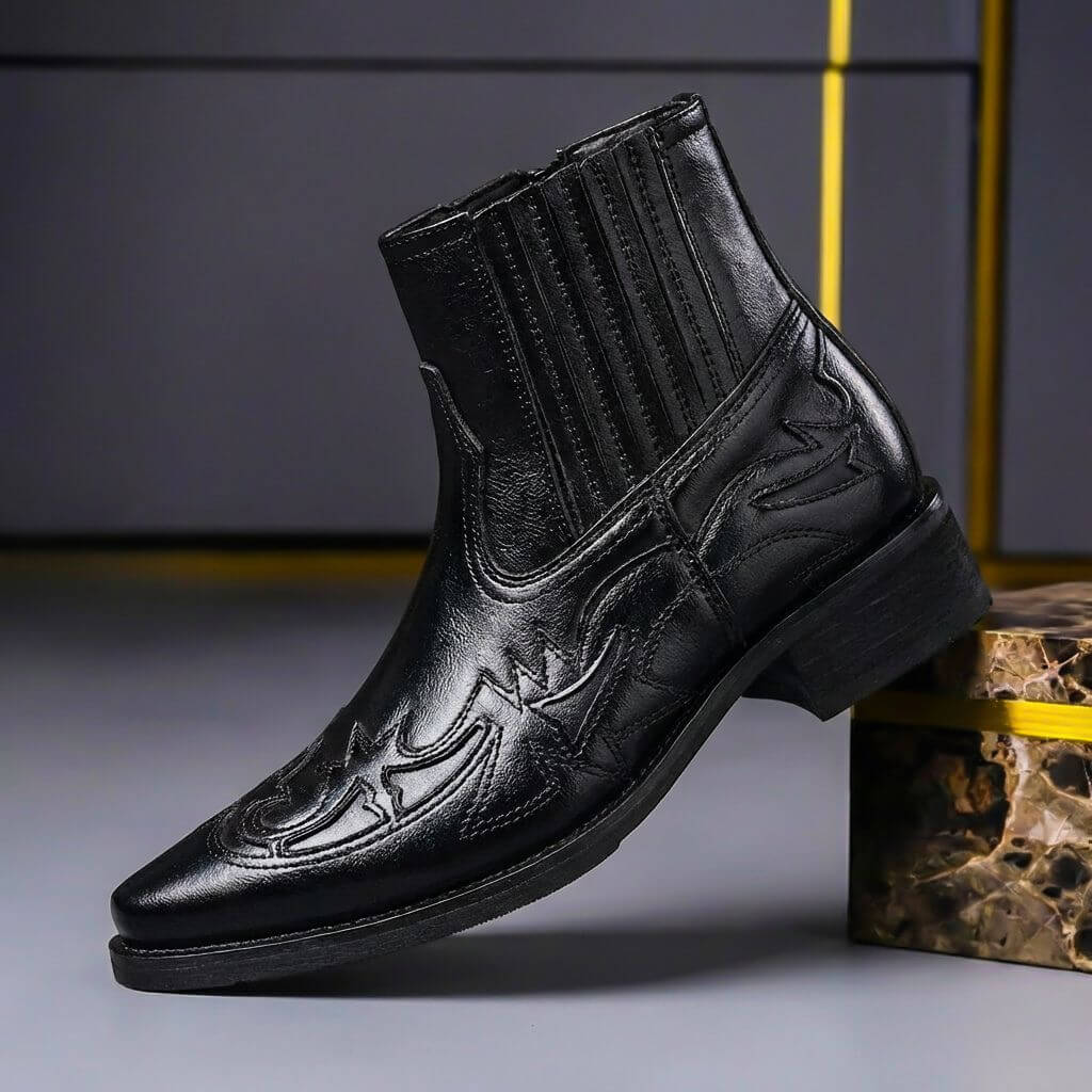 Hawkins Genuine Leather Boots  - By Qivii