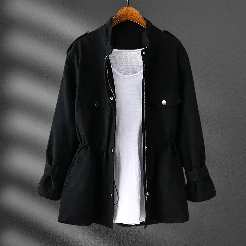 Hannah Waist Slimming Windbreaker  - By Qivii