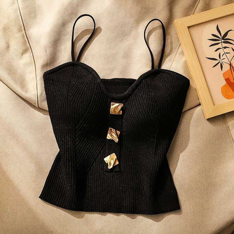 Chloe Slim-Knit Cami  - By Qivii
