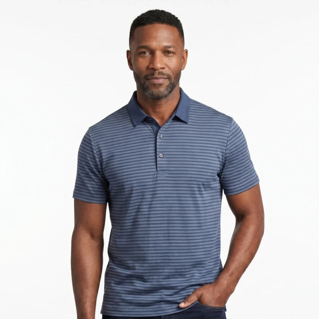 Thaddeus Striped Polo Shirt