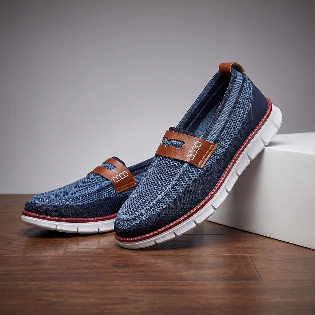 Bill Mesh Knit Loafers