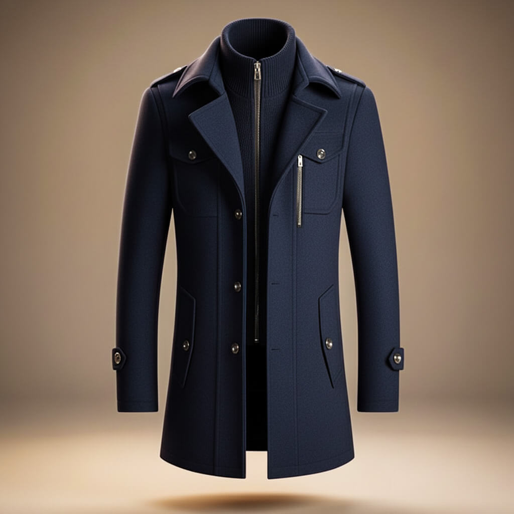 Marco Legacy Virgin Wool Coat  - By Qivii