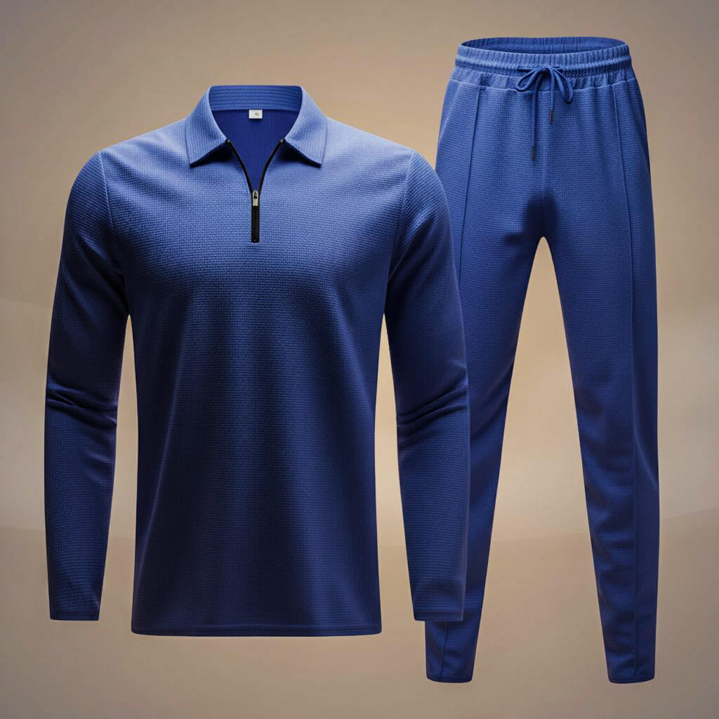 San Diego Waffle-Knit Athleisure Set  - By Qivii