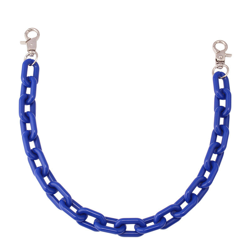 Ounamei Acrylic Chunky Bag Chain Strap – 50cm Lightweight Statement Purse Charm