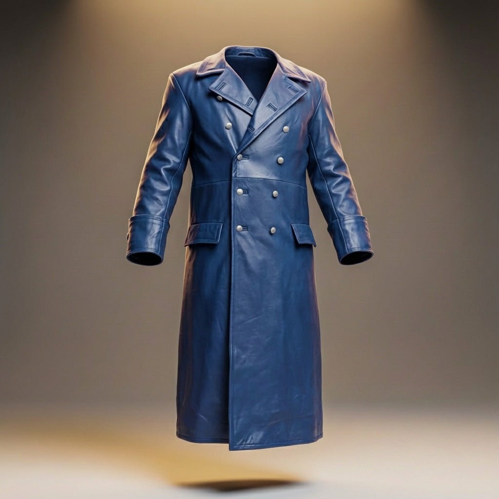 Otto Legacy Leather Overcoat  - By Qivii