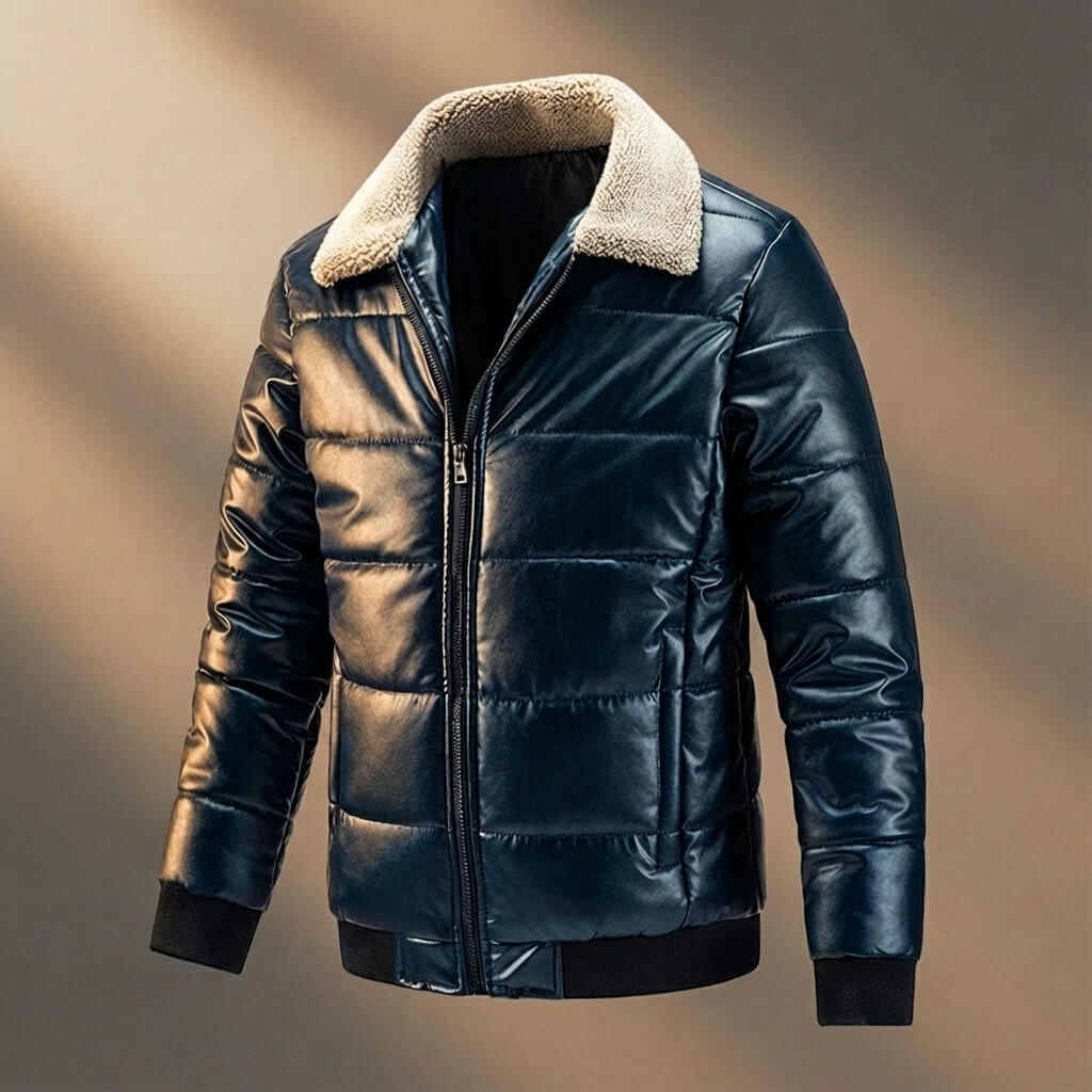 Parker Prestige Quilted Leather Jacket  - By Qivii