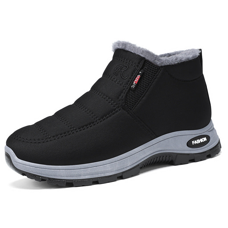 Women's Lunwick Winter ankle boots by Bootara in black with plush lining, side zipper, and cushioned sole for cold weather comfort