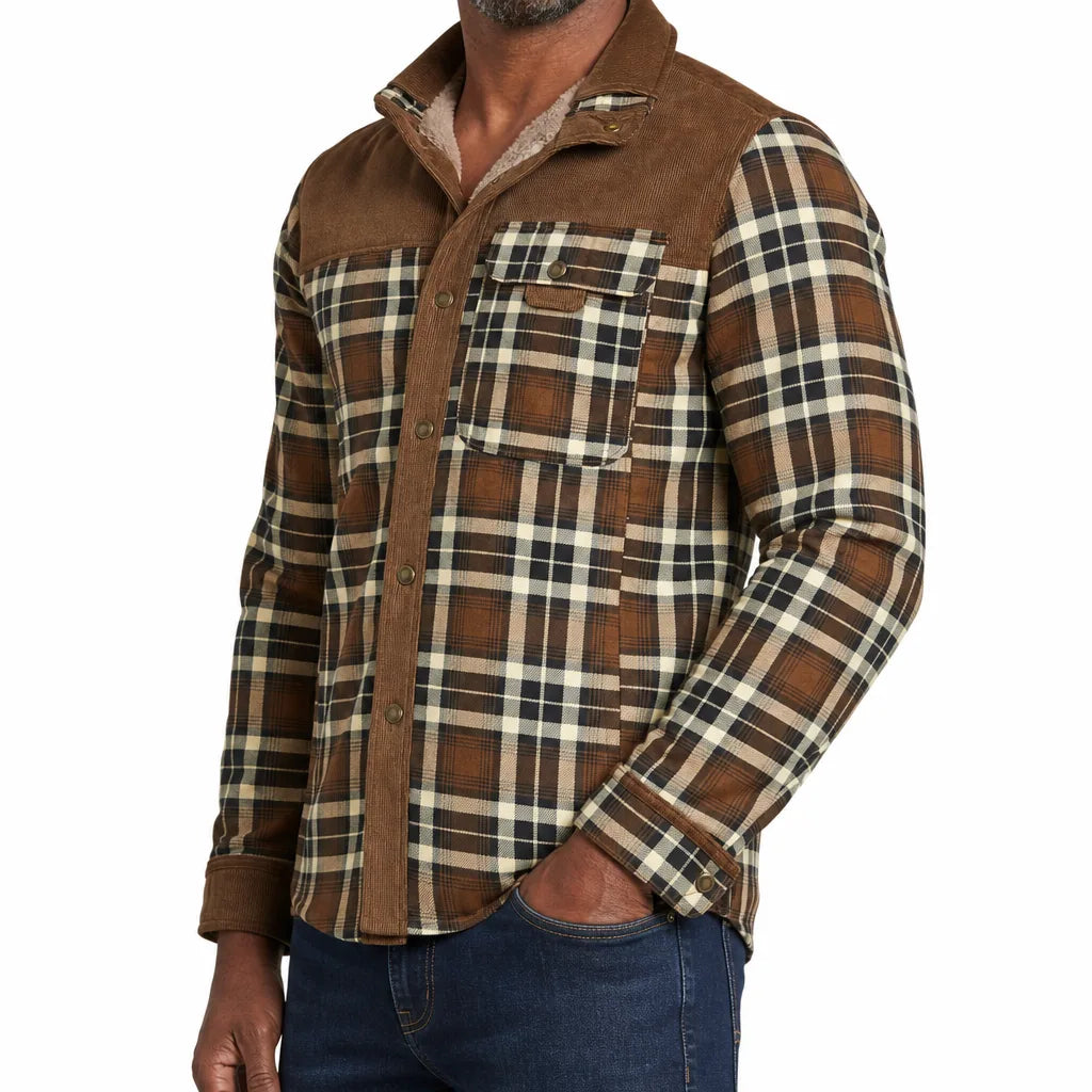 Bram | Mens Plaid Warm Fall Barn Jacket