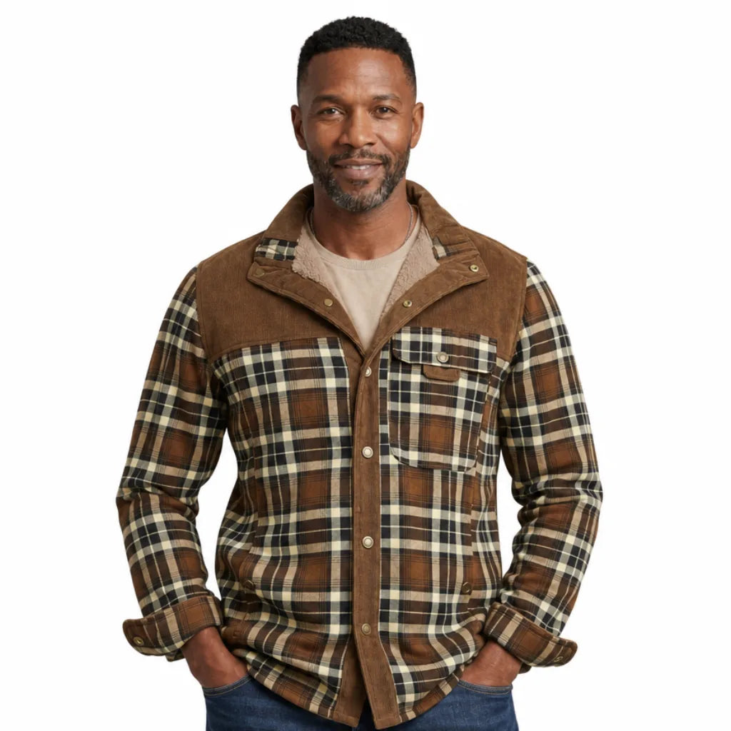 Bram | Mens Plaid Warm Fall Barn Jacket