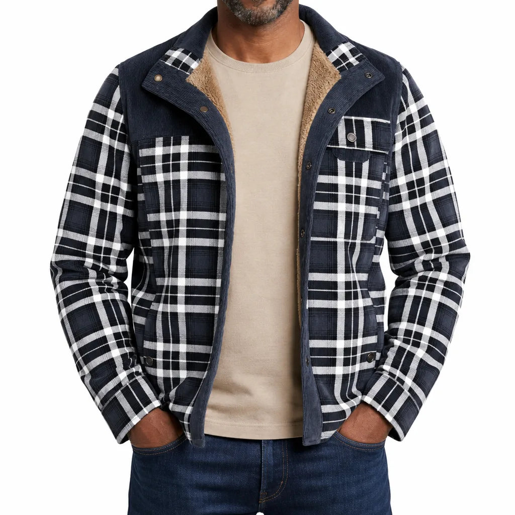 Bram | Mens Plaid Warm Fall Barn Jacket