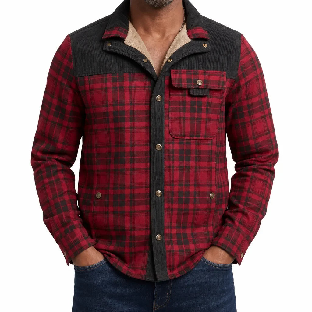 Bram | Mens Plaid Warm Fall Barn Jacket