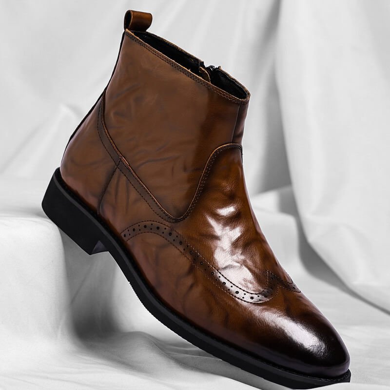 Benson Genuine Leather Boots  - By Qivii