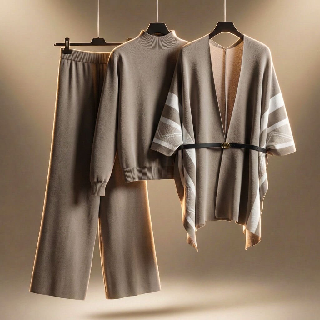 Samantha Prestige Virgin Wool Set  - By Qivii