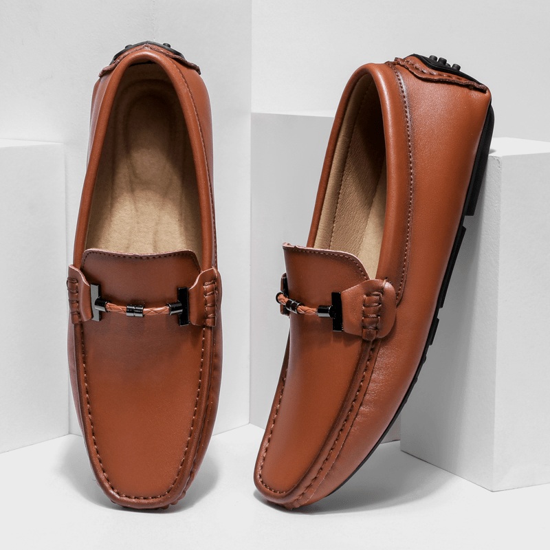 Milano Leather Loafers  - By Qivii