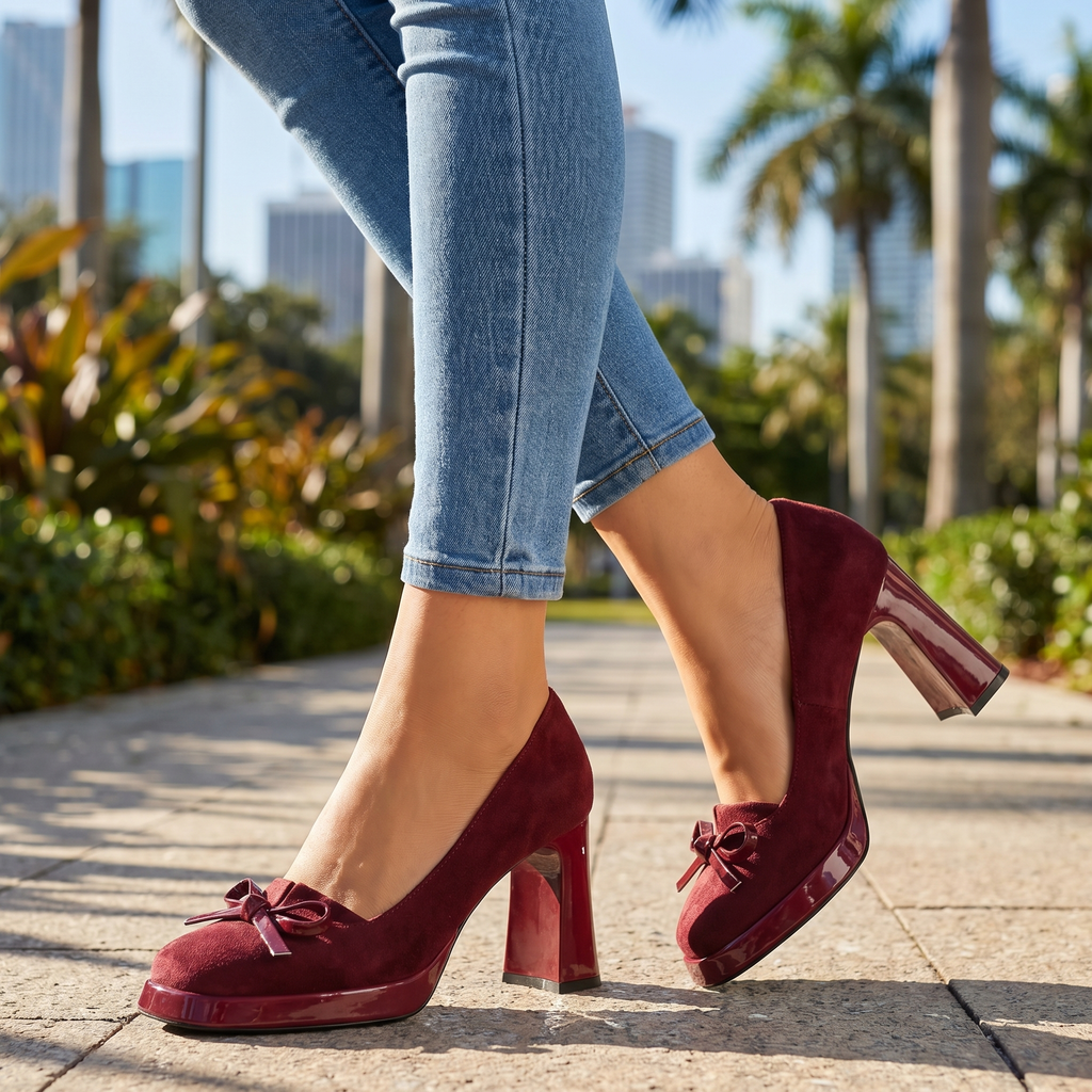 Davina Suede Platforms