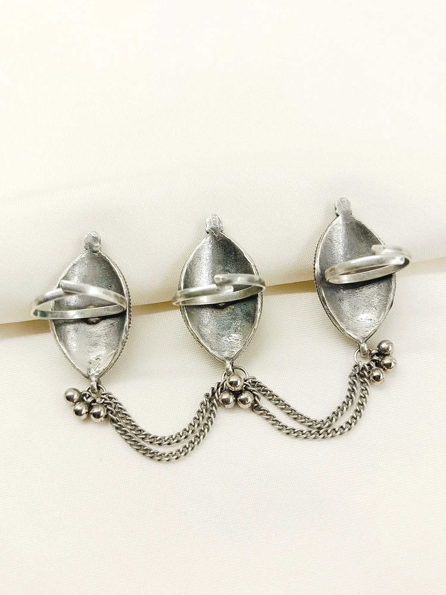 Dharini Plain Oxidized Finger Ring