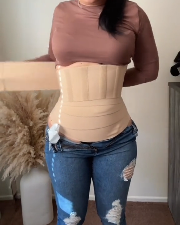 Waist Trainer For Women Belt Waist Cincher Tummy Wrap Plus Size Snatch Up Bandage  - By Qivii
