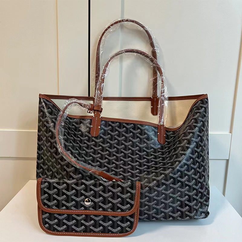 Women’s Voyager System Tote — Artisan-Checked Nursery-Ready Carryall with Organizer Pockets & Convertible Carry