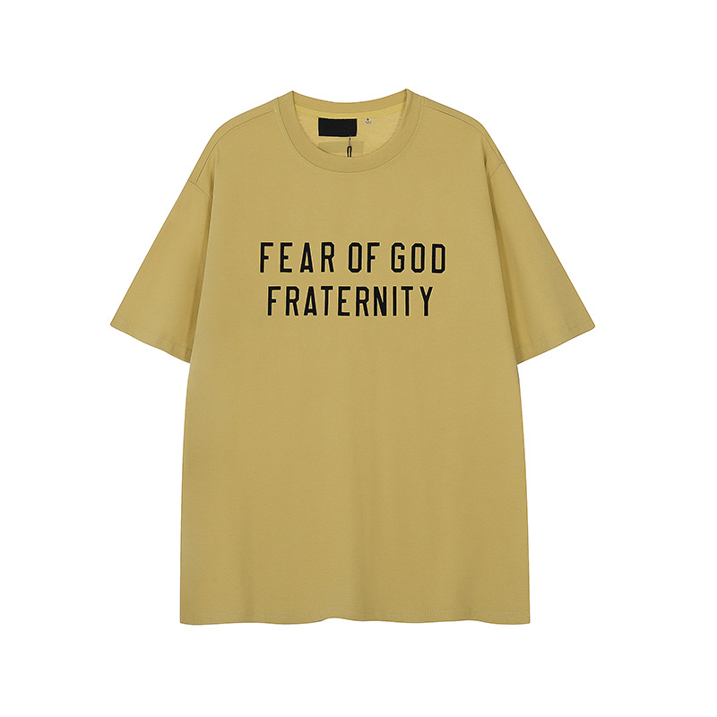 FW24 FRATERNITY T-Shirt / Shorts / Set - Yellow  - By Qivii