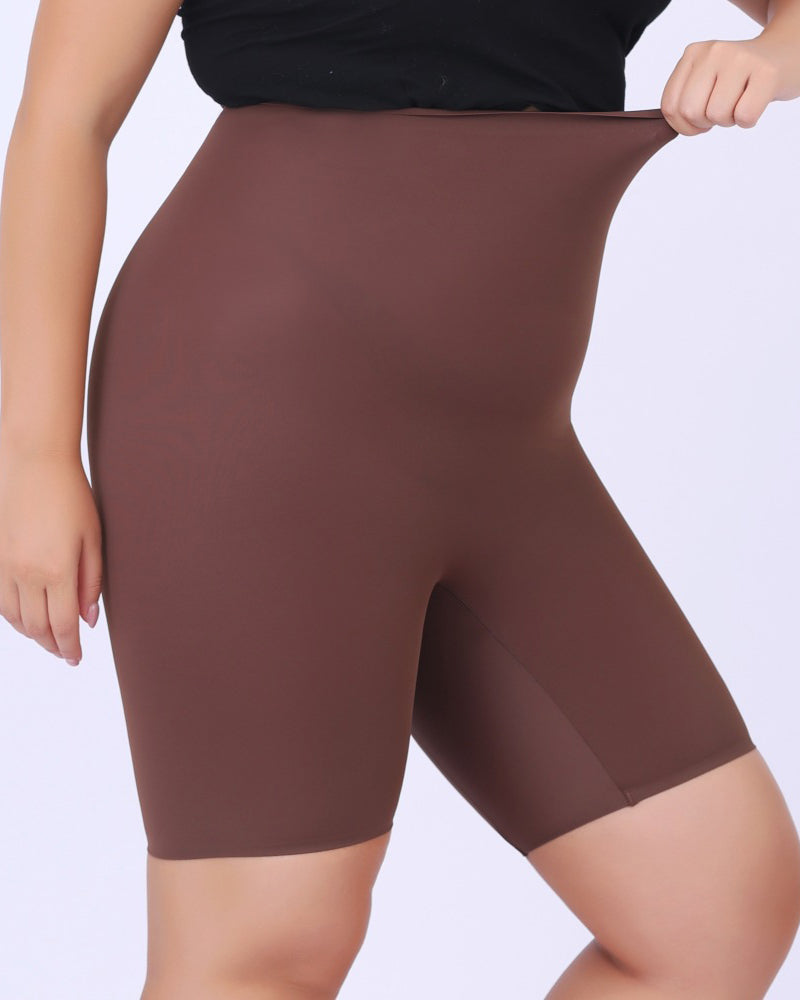 Smooth High Waisted Tummy Control Shapewear Shorts Slimming Breathable Boxer Panties  - By Qivii