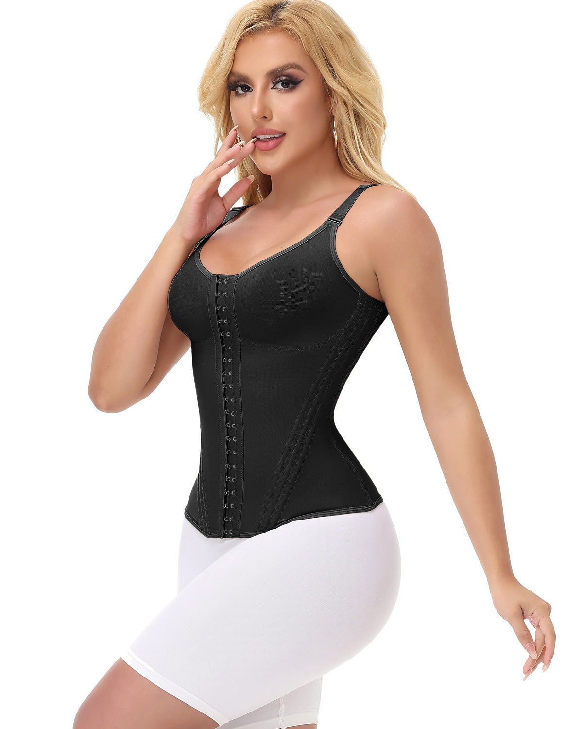 Shapshe® Fajas Colombianas Mesh Waist Trainer Vest With Nippel Covers