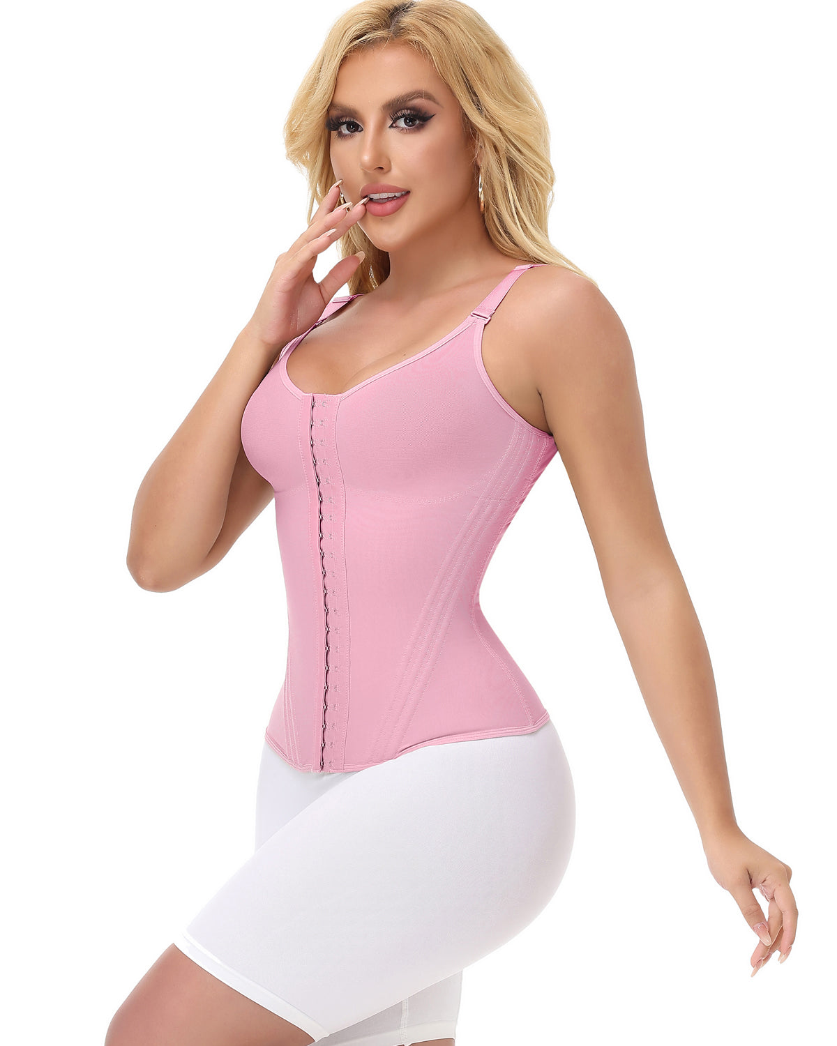 Shapshe® Fajas Colombianas Mesh Waist Trainer Vest With Nippel Covers