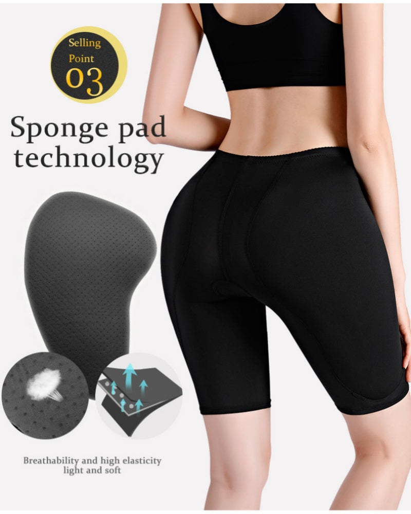 Women's Mid-rise Tummy Control Butt Lifting Shaping Shorts  - By Qivii